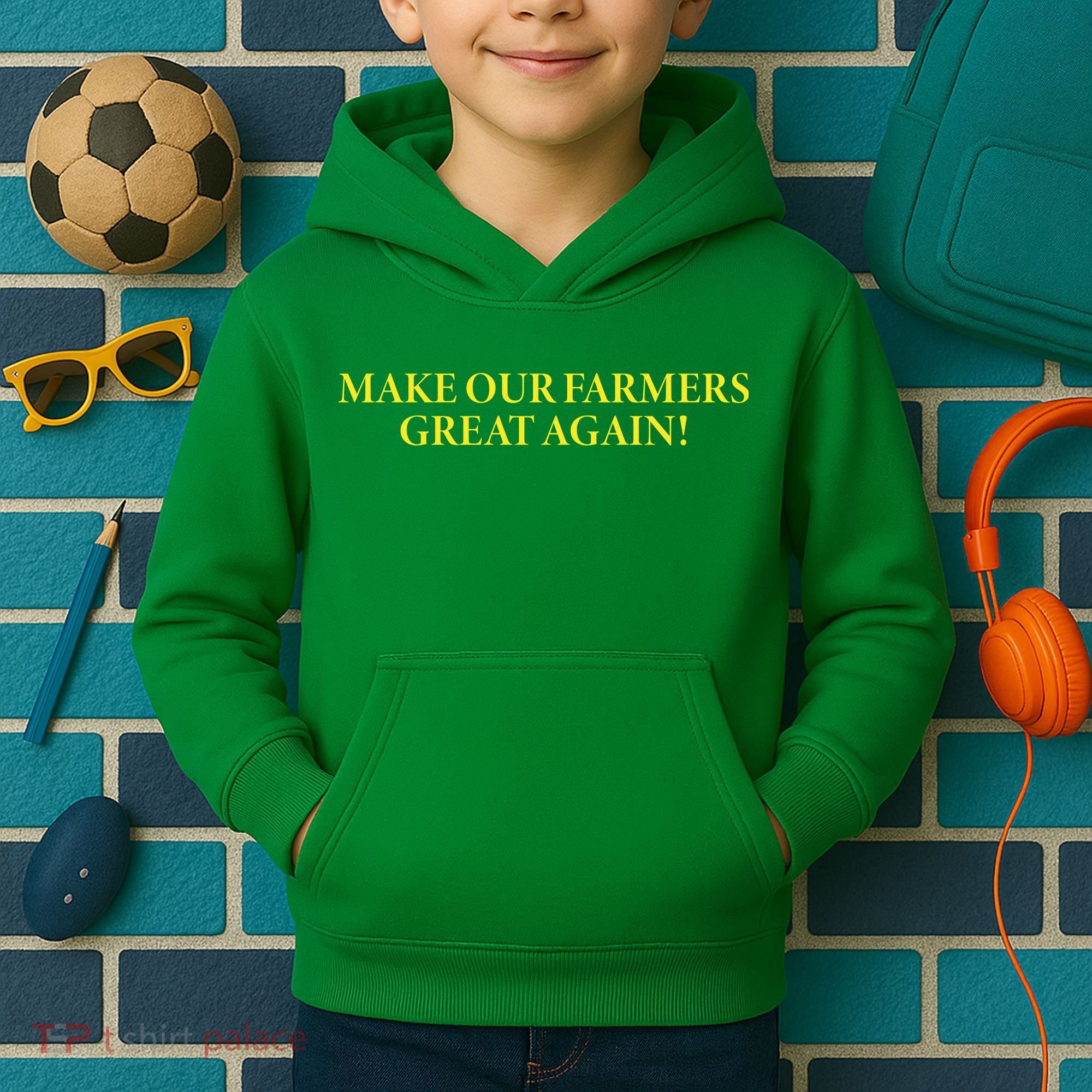 Make Our Farmers Great Again Kids Hoodie