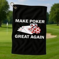 Make Poker Great Again Golf Towel thumb 1