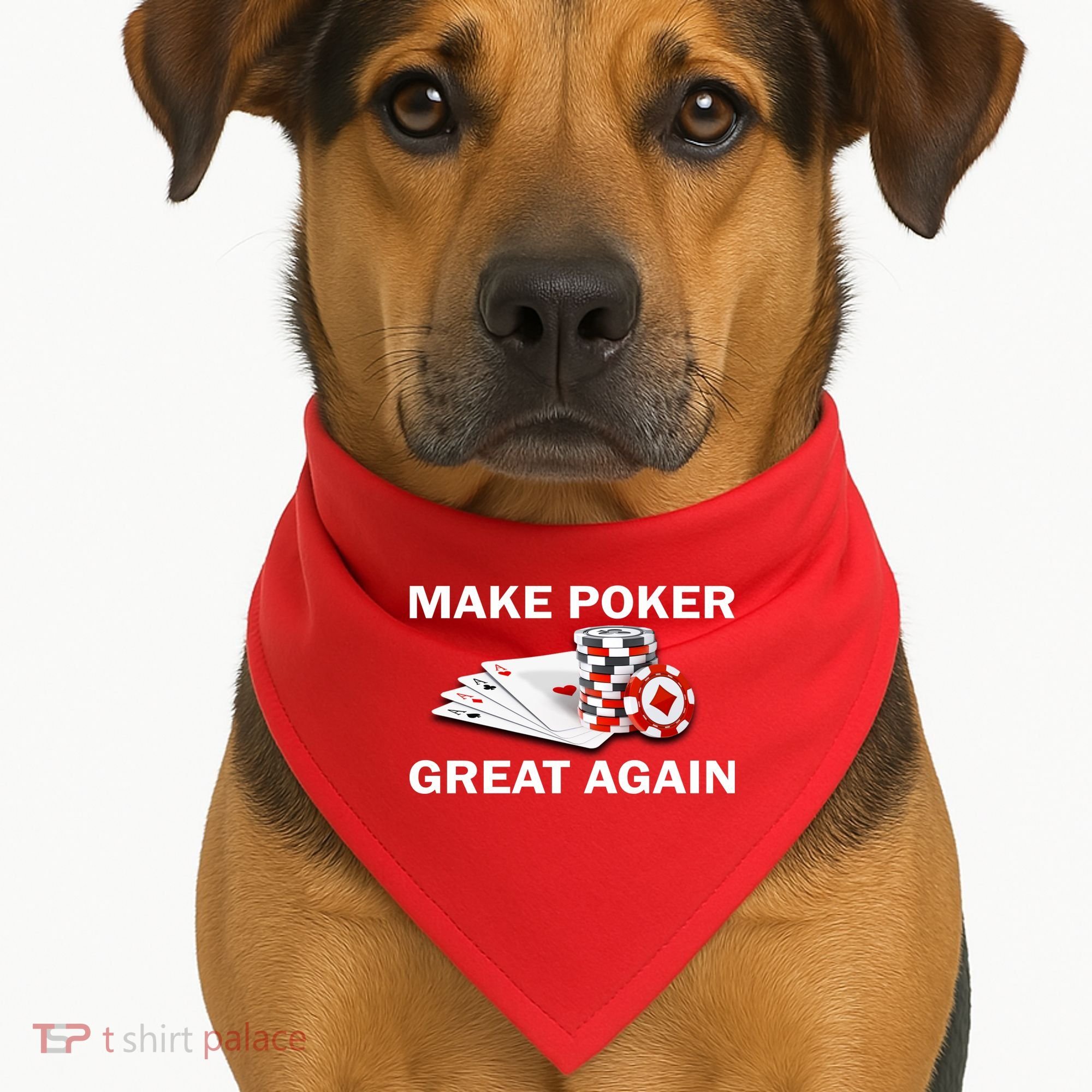 Make Poker Great Again USA-Made Doggie Bandana