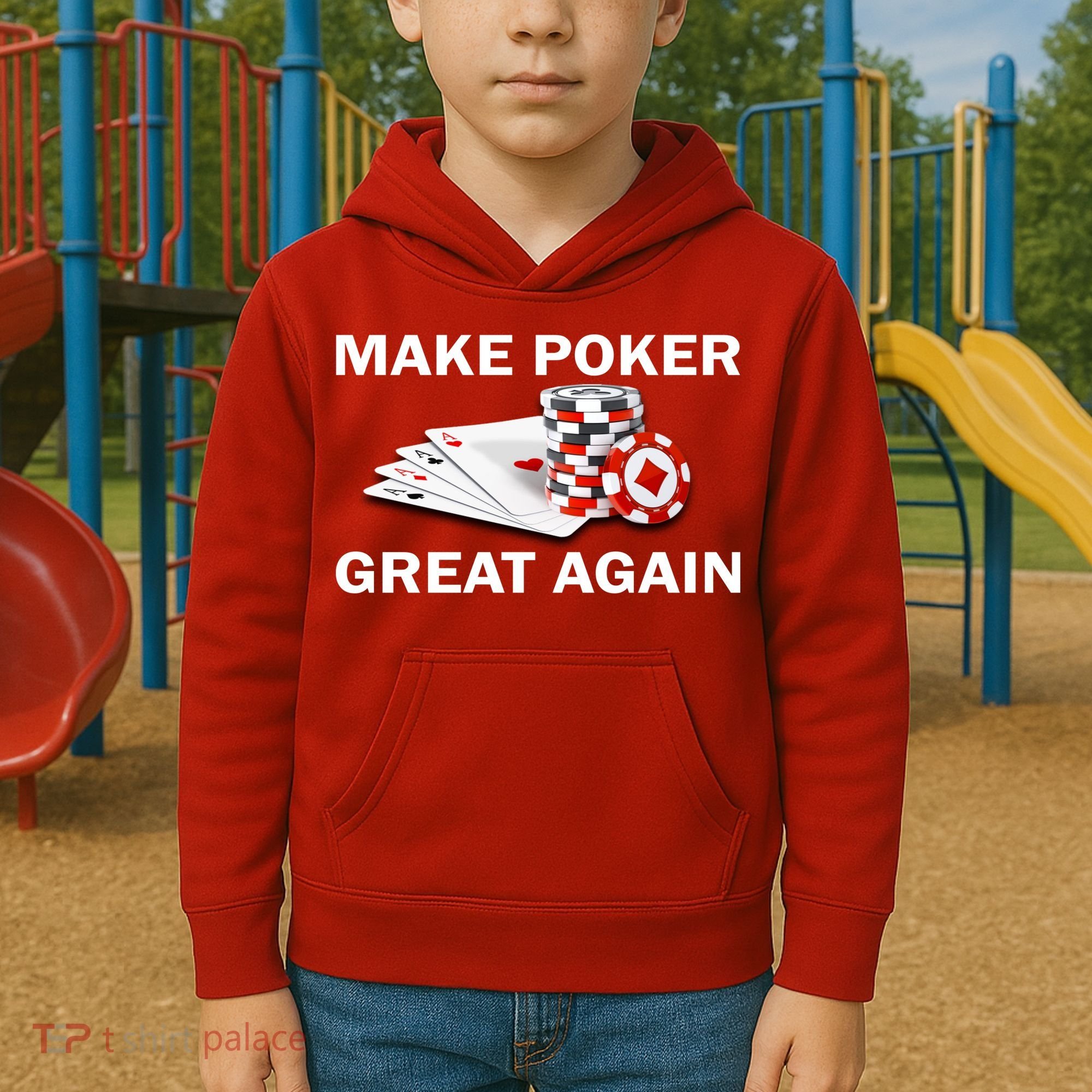 Make Poker Great Again Kids Hoodie