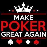 Make Poker Great Again Card Game Drawstring Bag