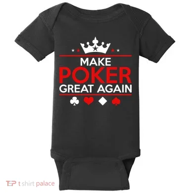Make Poker Great Again Card Game Baby Bodysuit