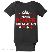 Make Poker Great Again Card Game Baby Bodysuit thumb 0