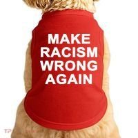 Make Racism Wrong Again Doggie Tank thumb 0