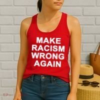 Make Racism Wrong Again Women's Tank Top thumb 2