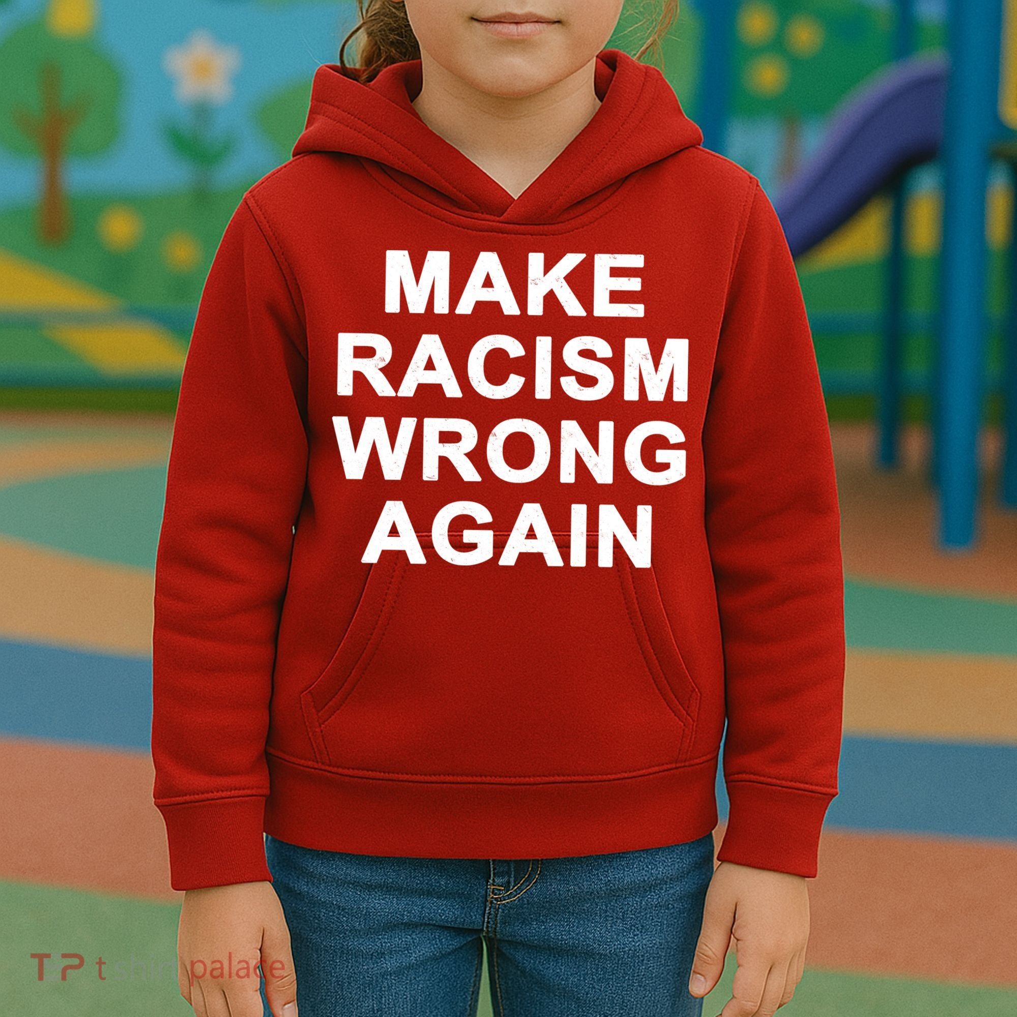 Make Racism Wrong Again Kids Hoodie