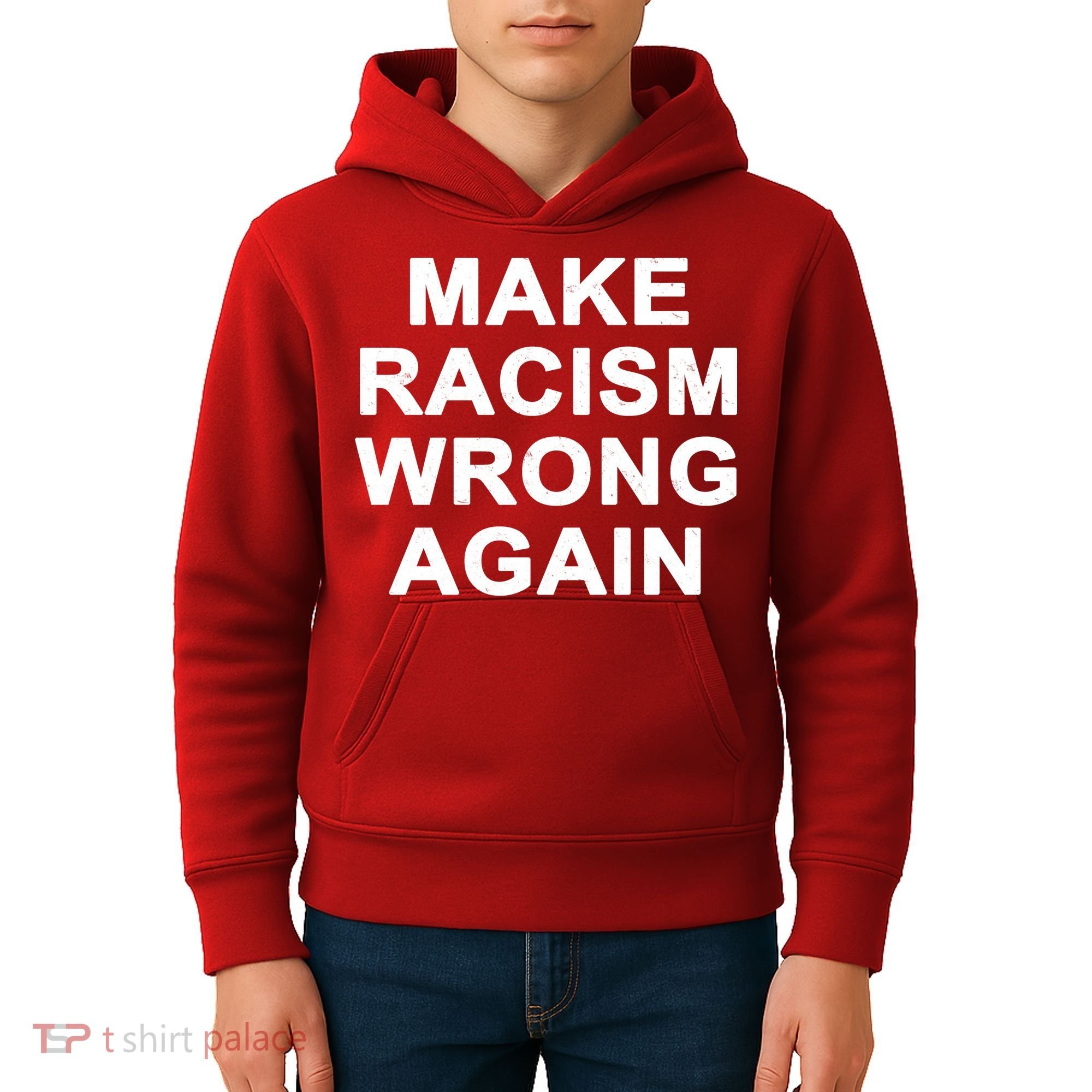 Make Racism Wrong Again Kids Hoodie