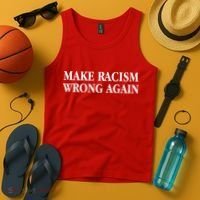 Make Racism Wrong Again Civil Rights Protest Tank Top thumb 4