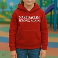 Make Racism Wrong Again Civil Rights Protest Kids Hoodie thumb 3