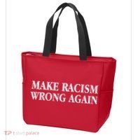Make Racism Wrong Again Civil Rights Protest Tote Bag thumb 3