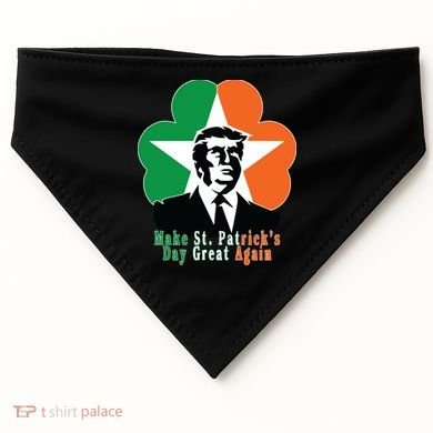 Make St. Patrick's Day Great Again USA-Made Doggie Bandana