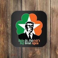 Make St. Patrick's Day Great Again Coaster thumb 0