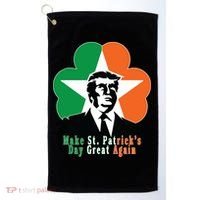 Make St. Patrick's Day Great Again Golf Towel thumb 0