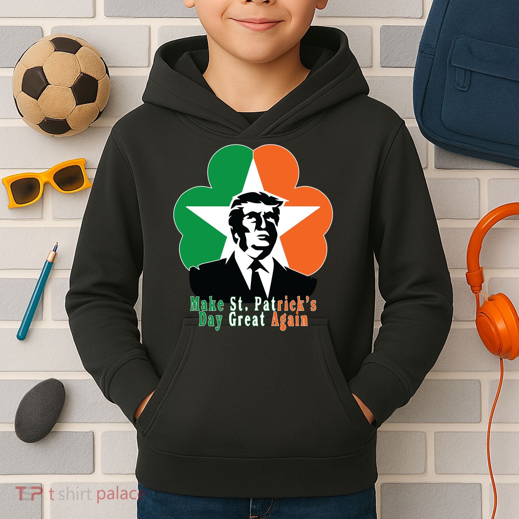 Make St. Patrick's Day Great Again Kids Hoodie