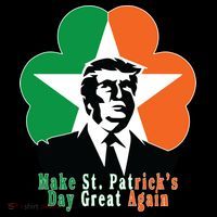 Make St. Patrick's Day Great Again Kids Long Sleeve Shirt thumb 2