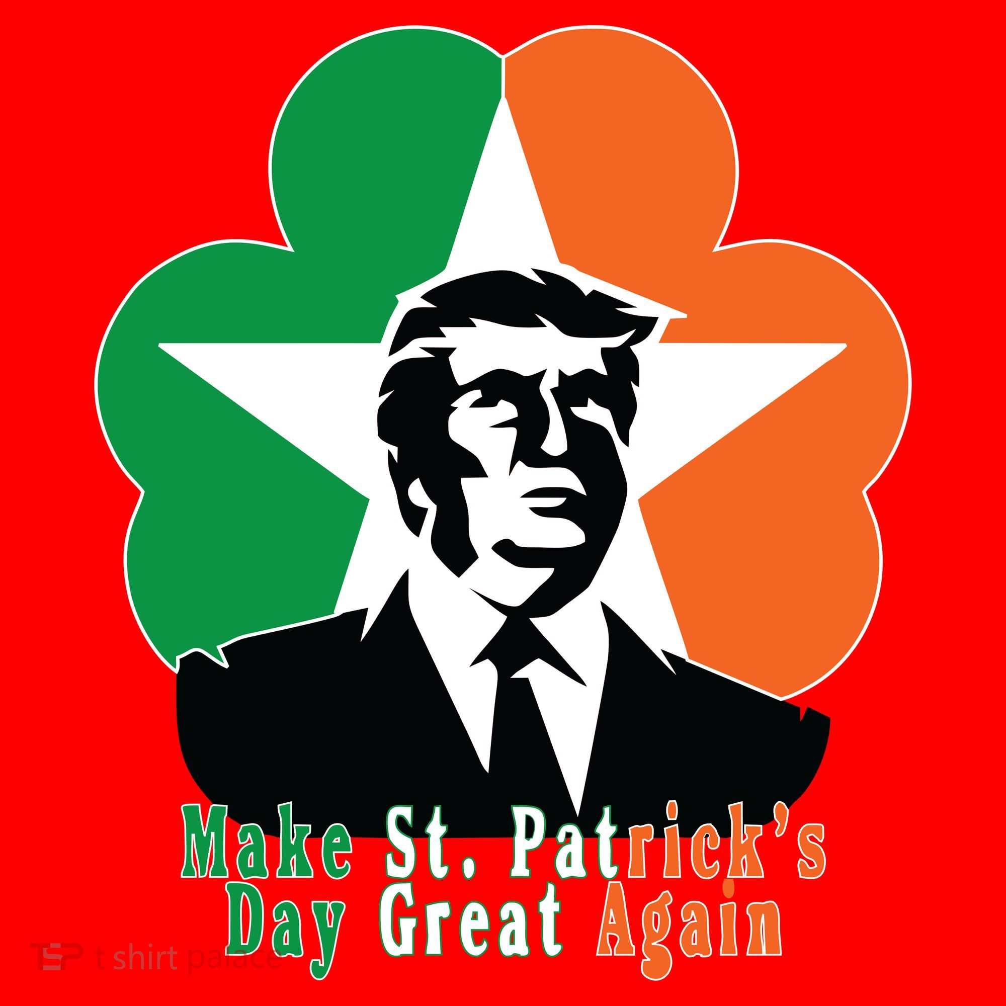 Make St. Patrick's Day Great Again Santa Hat