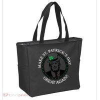 Make St. Patrick's Day Great Again Donald Trump Tote Bag thumb 2
