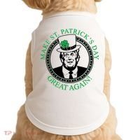Make St. Patrick's Day Great Again Donald Trump Doggie Tank thumb 0