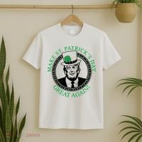 Make St. Patrick's Day Great Again Donald Trump T-Shirt thumb 2