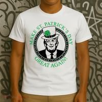 Make St. Patrick's Day Great Again Donald Trump T-Shirt thumb 3