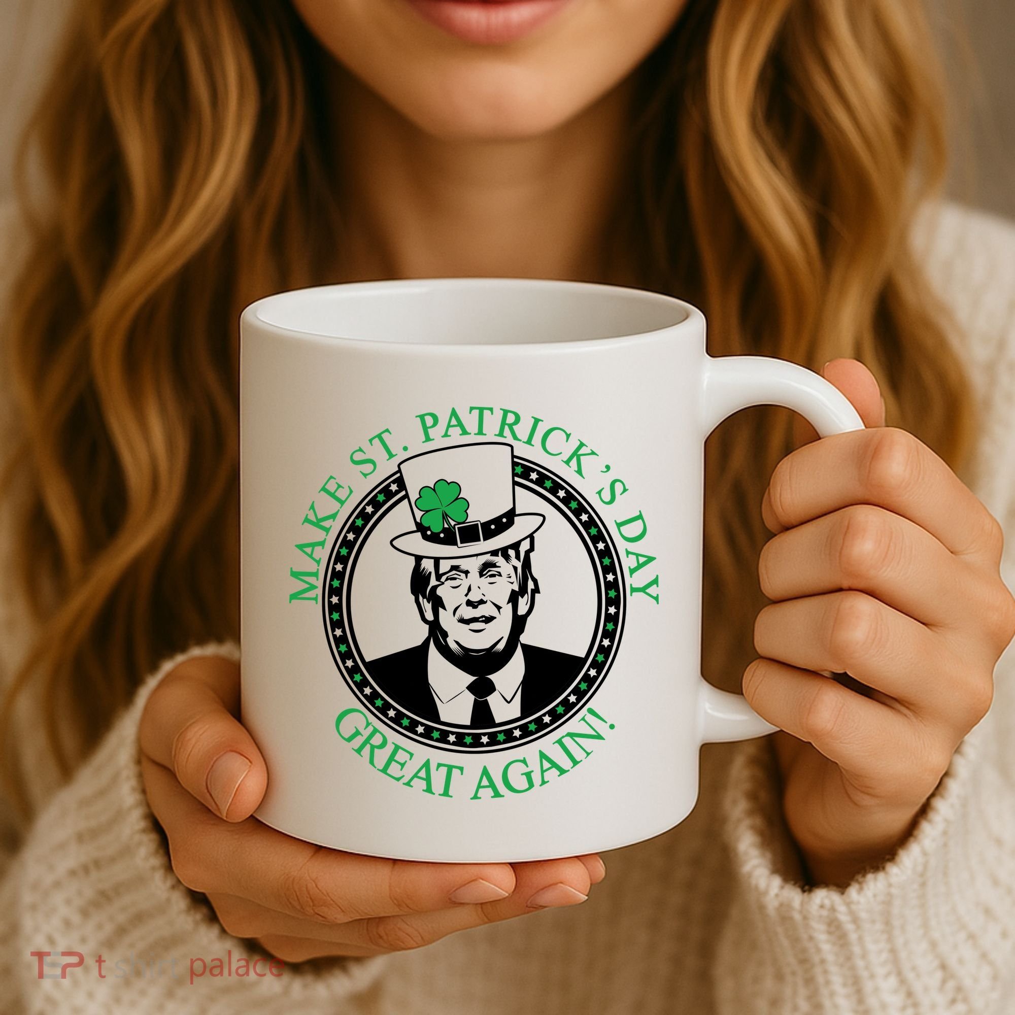 Make St. Patrick's Day Great Again Donald Trump Coffee Mug