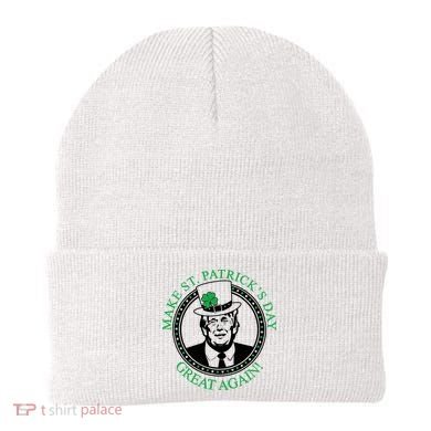 Make St. Patrick's Day Great Again Donald Trump Beanie