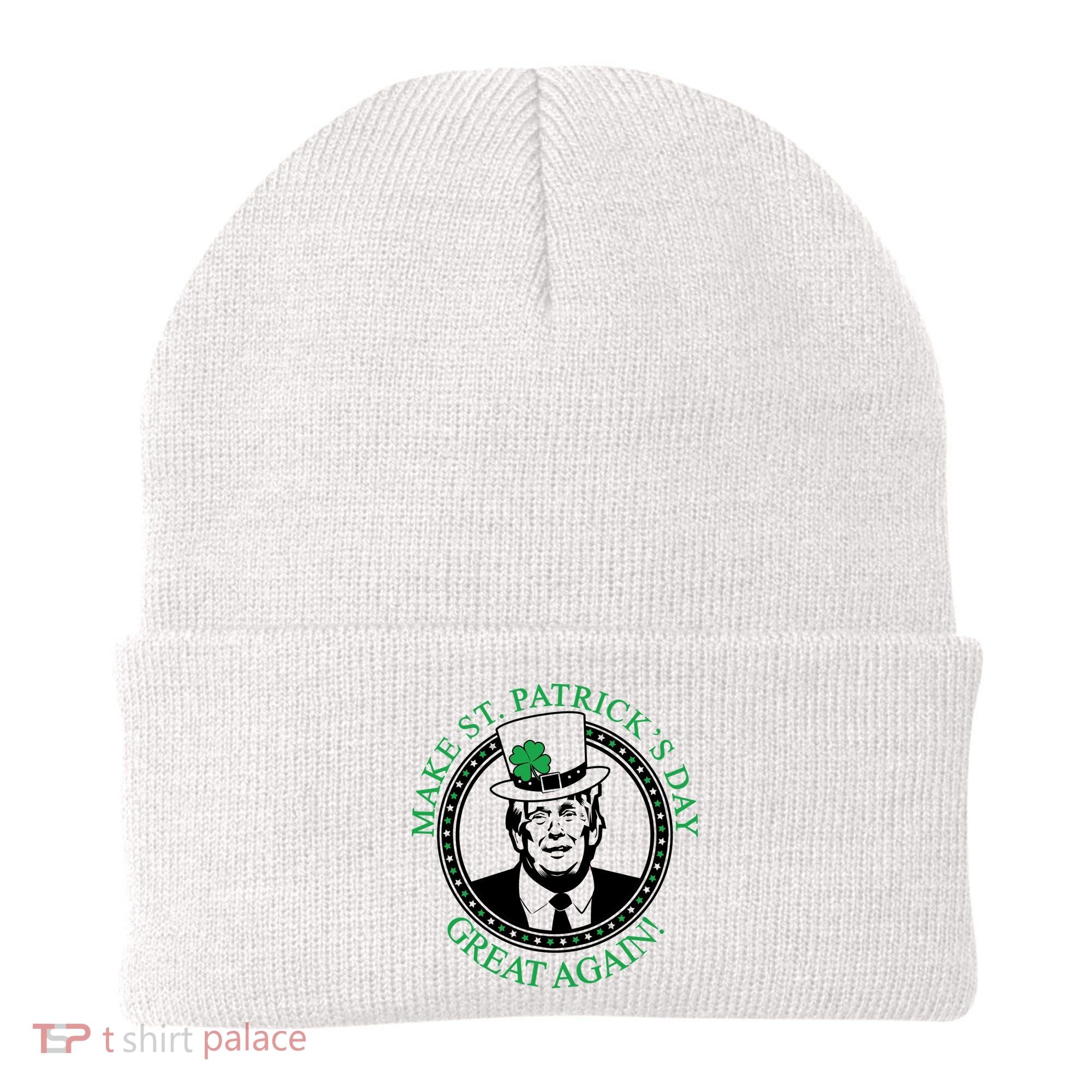 Make St. Patrick's Day Great Again Donald Trump Beanie