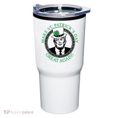 Make St. Patrick's Day Great Again Donald Trump Tumbler