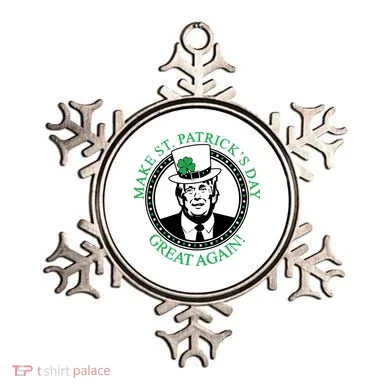 Make St. Patrick's Day Great Again Donald Trump Ornament