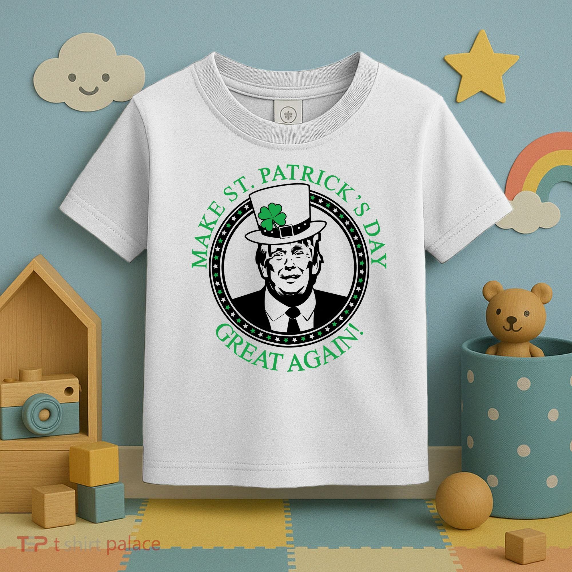 Make St. Patrick's Day Great Again Donald Trump Toddler T-Shirt
