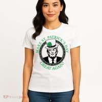 Make St. Patrick's Day Great Again Donald Trump Women's T-Shirt thumb 4