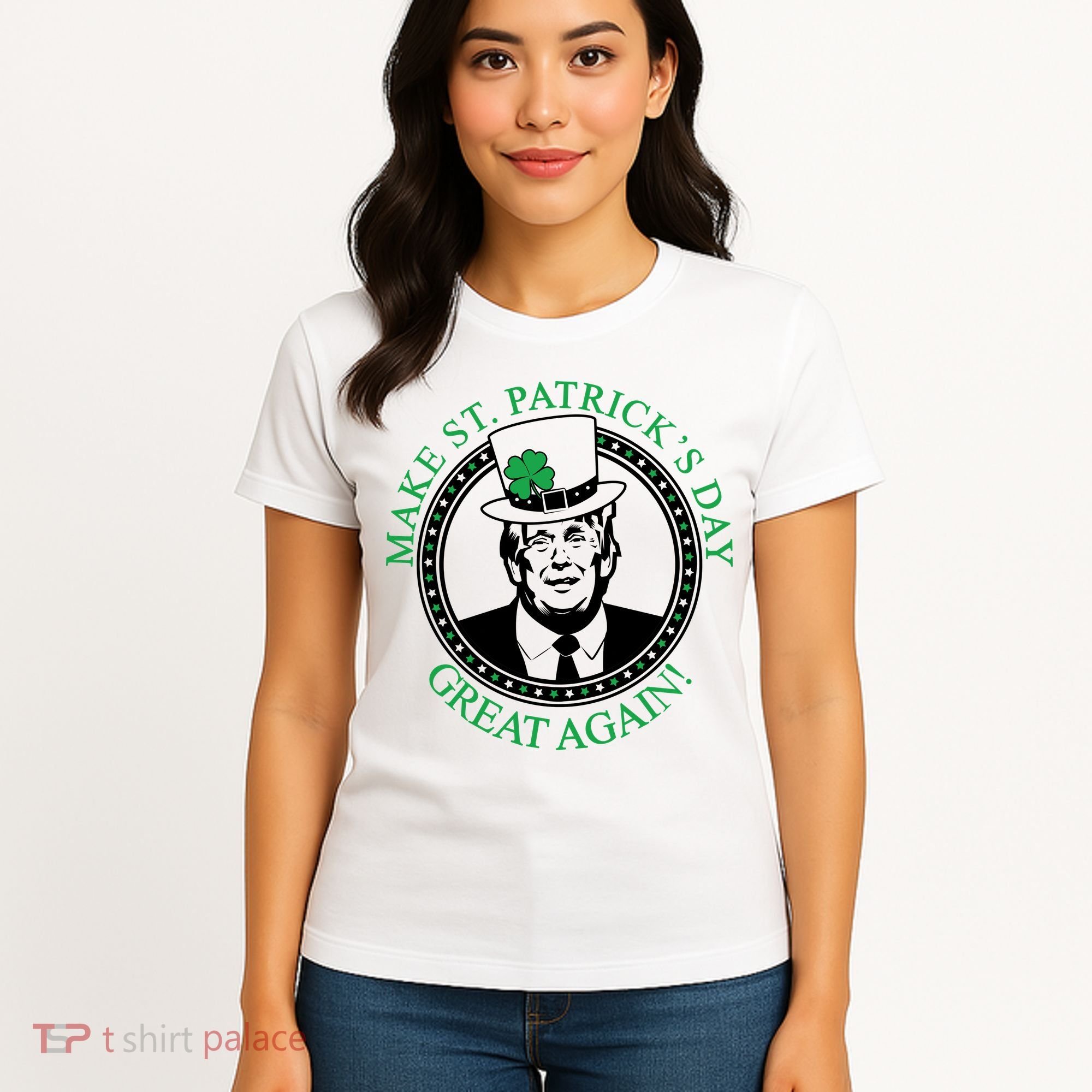 Make St. Patrick's Day Great Again Donald Trump Women's T-Shirt