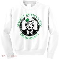 Make St. Patrick's Day Great Again Donald Trump Kids Sweatshirt thumb 0