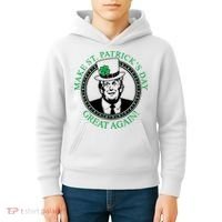 Make St. Patrick's Day Great Again Donald Trump Kids Hoodie thumb 4