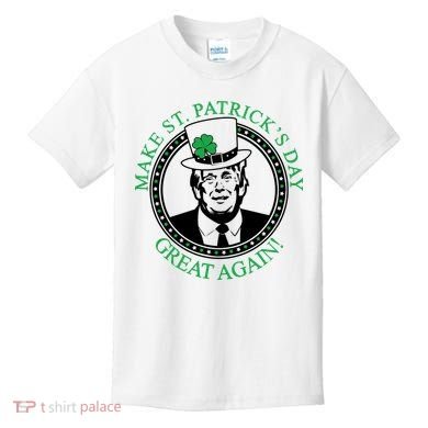 Make St. Patrick's Day Great Again Donald Trump Kids T-Shirt