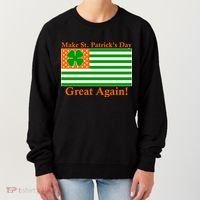 Make St. Patrick's Day Great Again! Irish America USA Clover Flag Women's Sweatshirt thumb 0