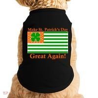 Make St. Patrick's Day Great Again! Irish America USA Clover Flag Doggie Tank thumb 0