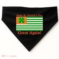 Make St. Patrick's Day Great Again! Irish America USA Clover Flag USA-Made Doggie Bandana thumb 0
