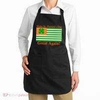 Make St. Patrick's Day Great Again! Irish America USA Clover Flag Apron thumb 2