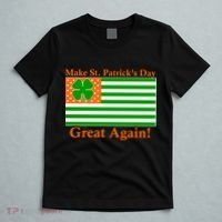 Make St. Patrick's Day Great Again! Irish America USA Clover Flag T-Shirt thumb 5