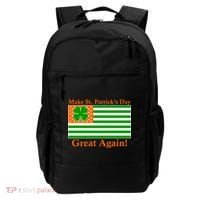 Make St. Patrick's Day Great Again! Irish America USA Clover Flag Backpack thumb 0