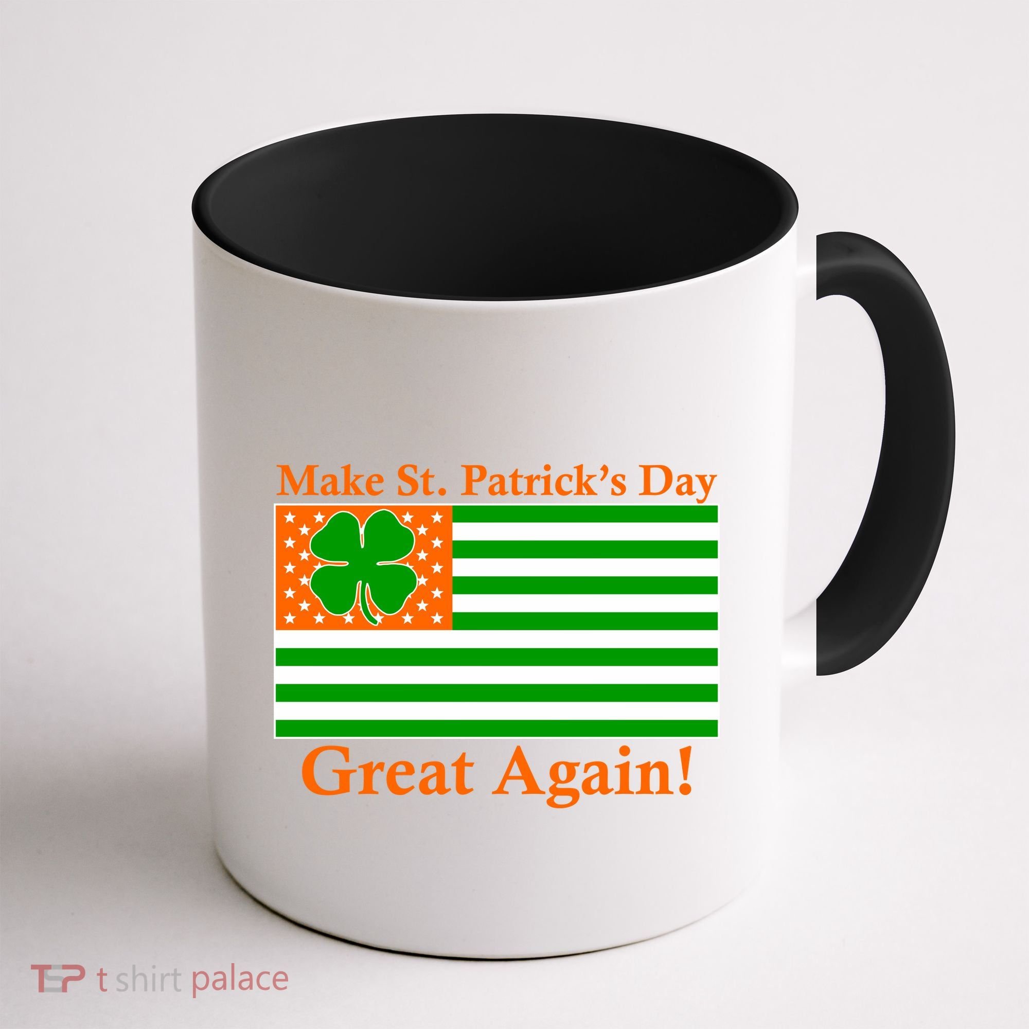 Make St. Patrick's Day Great Again! Irish America USA Clover Flag Coffee Mug