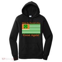 Make St. Patrick's Day Great Again! Irish America USA Clover Flag Women's Hoodie thumb 0