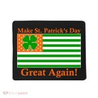 Make St. Patrick's Day Great Again! Irish America USA Clover Flag Mousepad thumb 0