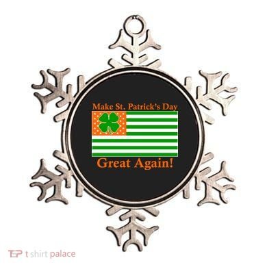 Make St. Patrick's Day Great Again! Irish America USA Clover Flag Ornament