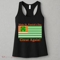 Make St. Patrick's Day Great Again! Irish America USA Clover Flag Women's Tank Top thumb 3