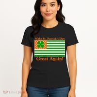 Make St. Patrick's Day Great Again! Irish America USA Clover Flag Women's T-Shirt thumb 4