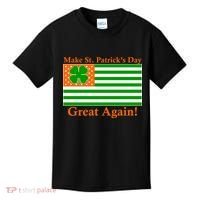 Make St. Patrick's Day Great Again! Irish America USA Clover Flag Kids T-Shirt thumb 0