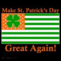 Make St. Patrick's Day Great Again! Irish America USA Clover Flag Kids T-Shirt thumb 4