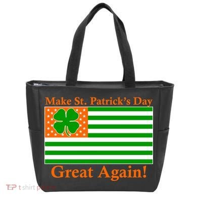 Make St. Patrick's Day Great Again! Irish America USA Clover Flag Bag